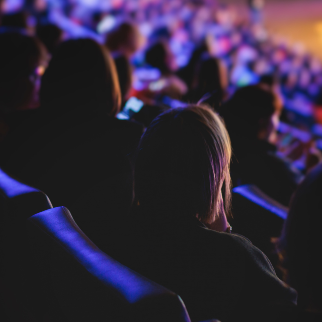 People attending a congress event