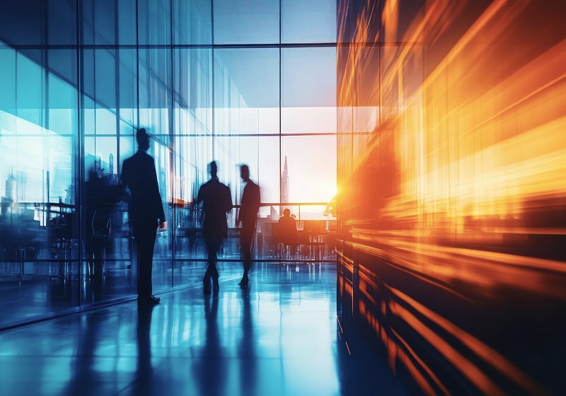 KT-Photo of an office with dynamic movement