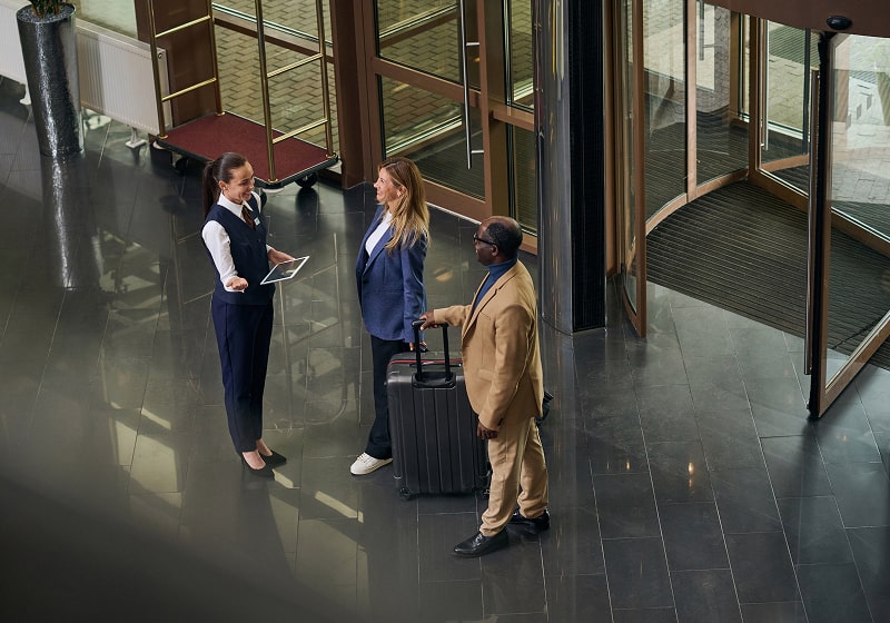 KT-Photo of people meeting at a hotel lobby