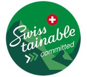 Logo for the Swisstainable programme