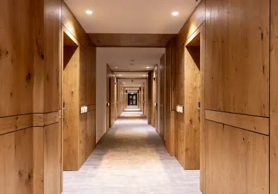 Modern hotel corridor representing hotel sourcing and venue selection