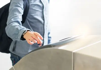 Delegate checking in using a digital self-service kiosk